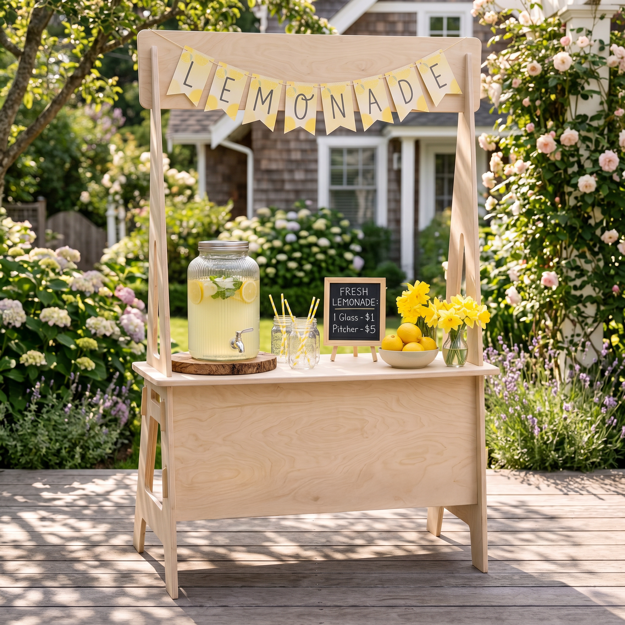 Plywood Lemonade Stand Playset