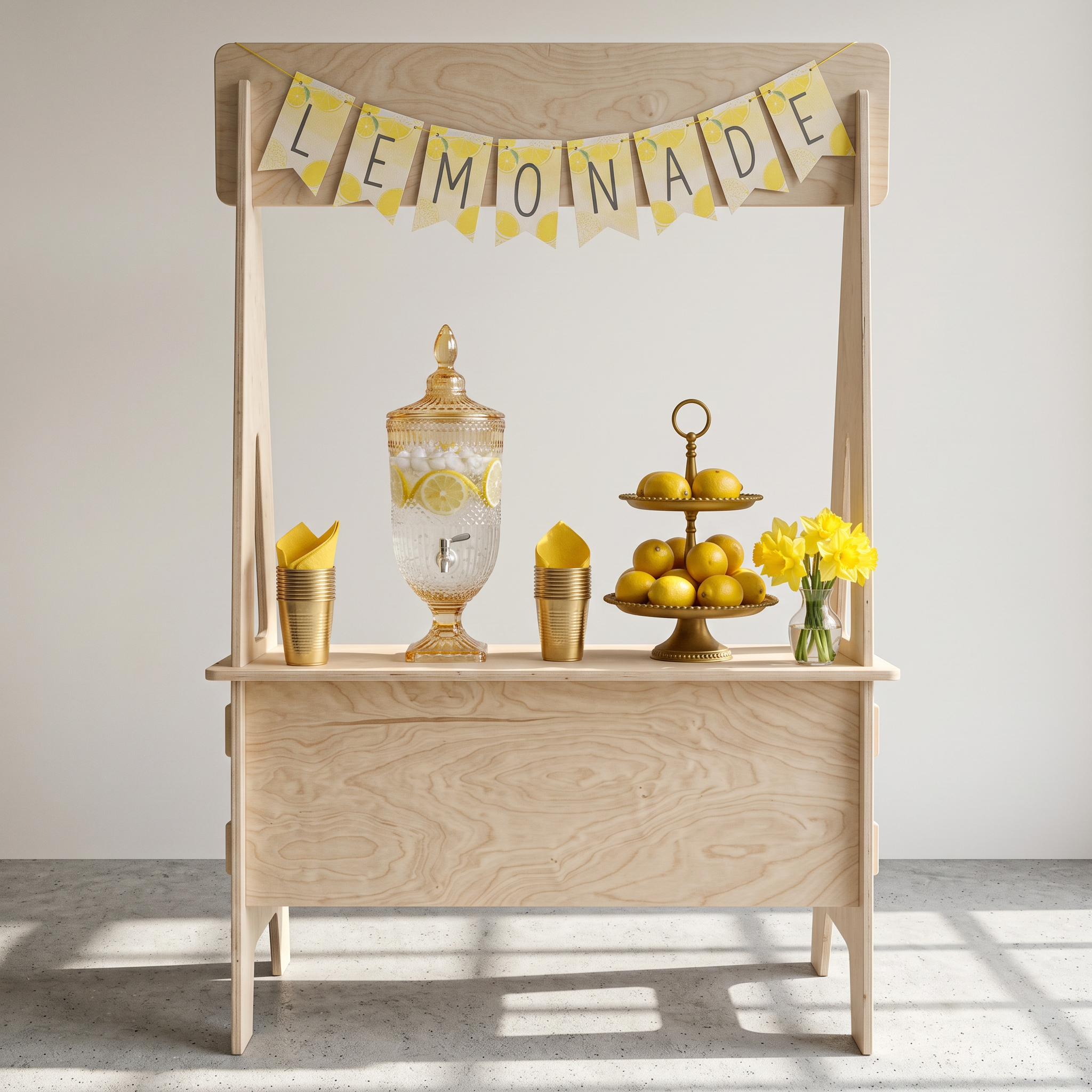 Plywood Lemonade Stand Playset