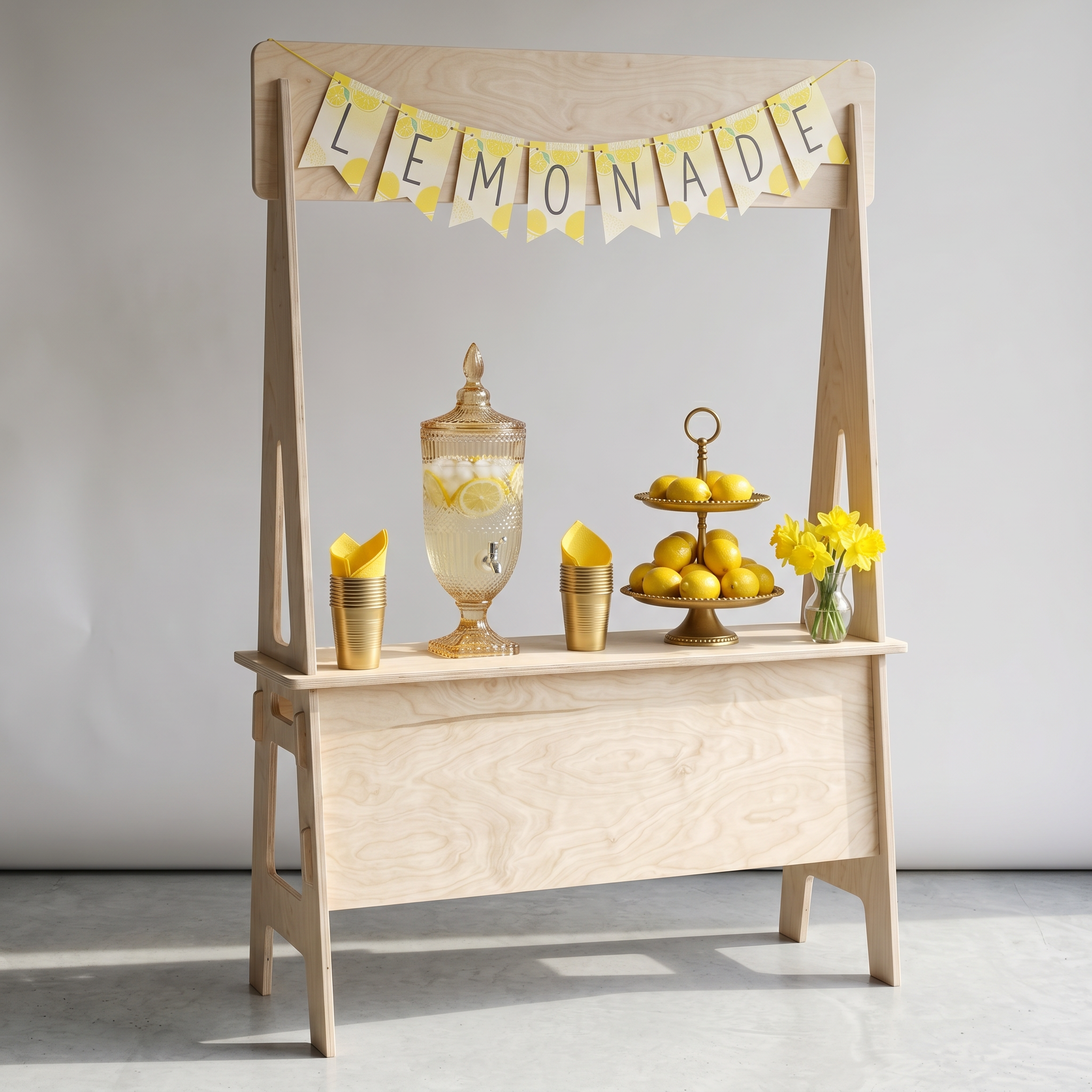 Plywood Lemonade Stand Playset
